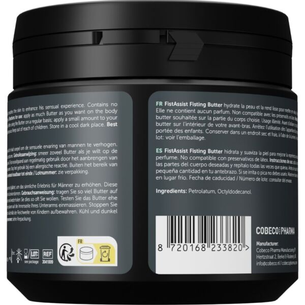 Cobeco Fist Assist Butter -liukuvoiteen 500 ml:n pakkaus