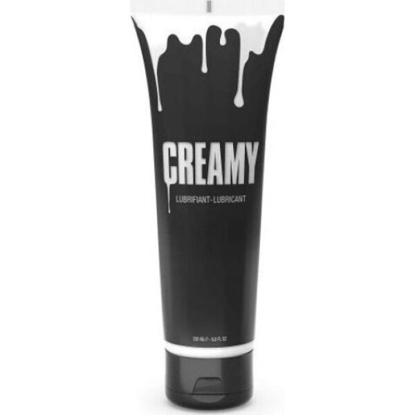 Vesipohjainen liukuvoide Creamy Cum, jonka koostumus muistuttaa siemennestettä