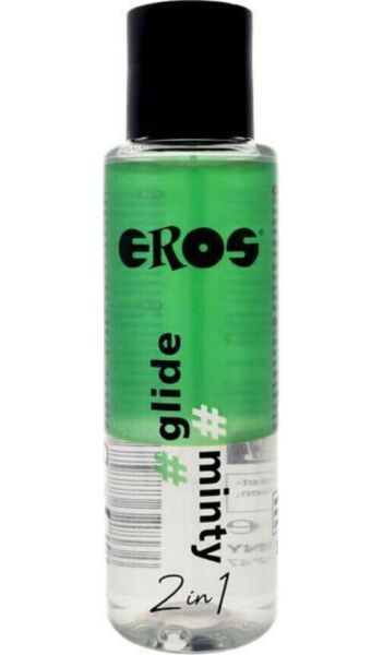 EROS 2 in 1 Glide Minty -liukuvoide, 100 ml pullo