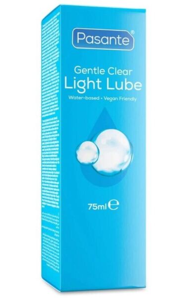 Vesipohjainen liukuvoide Pasante Light Lube 75 ml:n pakkauksessa