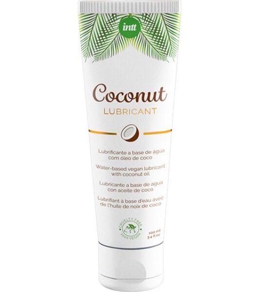 100 ml pakkaus INTT Vegan Coconut -vesipohjaista liukuvoidetta