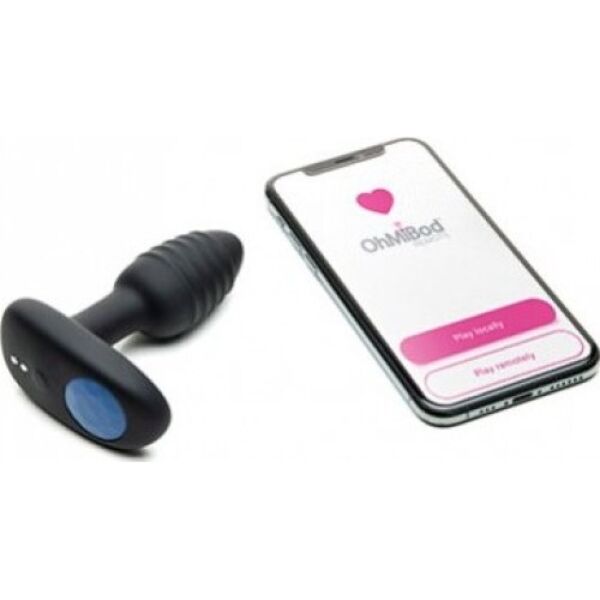 Silikoninen värisevä anaalitappi Kiiroo Lumen LED-valolla