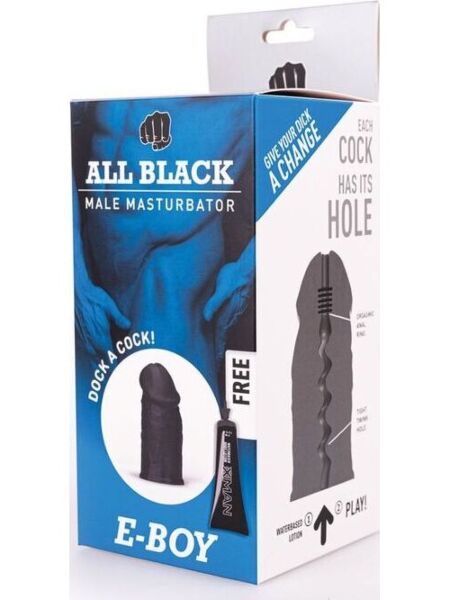 Masturbaattori All Black E-Boy ABM02