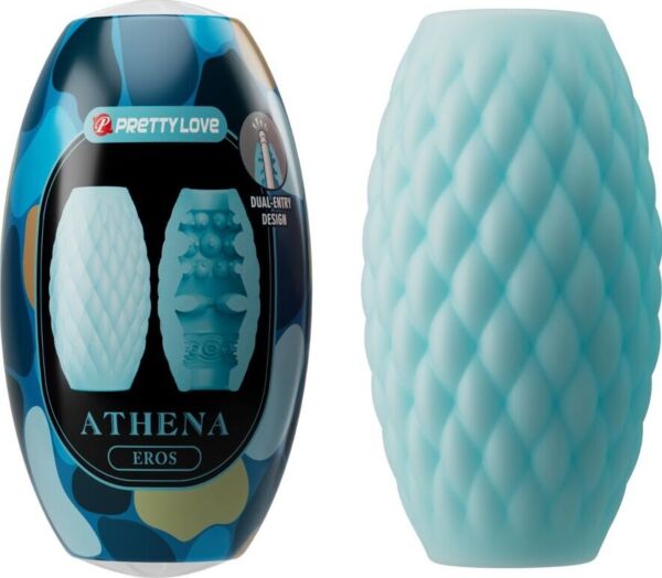 Miesten masturbaattori Pretty Love Athena Eros kahdella sisäänmenolla