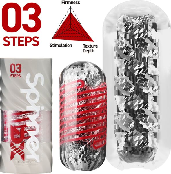 Masturbaattori Tenga Spinner DX 03 Steps