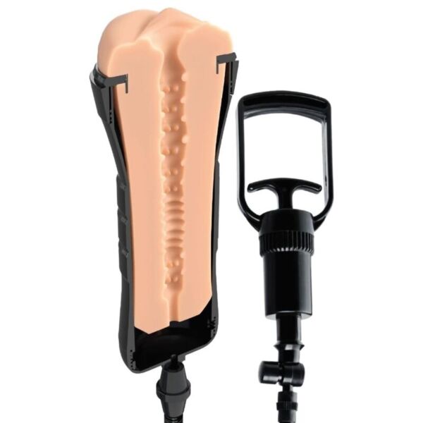 Emättimen muotoinen PDX Wet Pussies XXL Super Sucker Light -masturbaattori