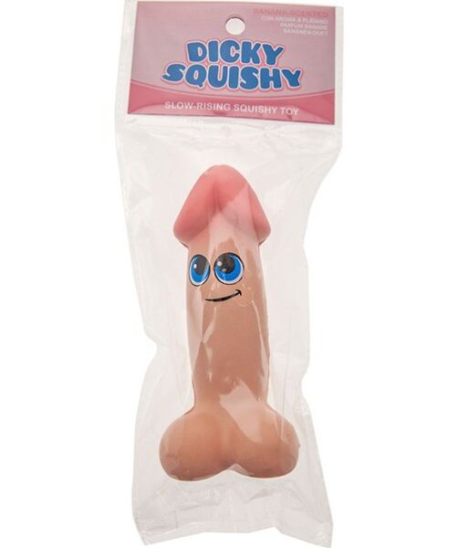 Kheper Games Dicky Squishy -antistressipenis, pehmeä ihonvärinen peniksen muotoinen lelu