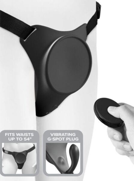Body Dock G-Spot Pro -strap-on-valjaat, joissa on kiinnityslevy, G-pisteosa ja säädettävät hihnat