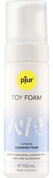 Pjur TOY FOAM -puhdistusvaahtopullo, 150 ml, annostelijalla
