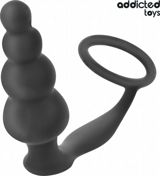 Addicted Toys Modelo 5 -anaalitappi kivesrenkaalla