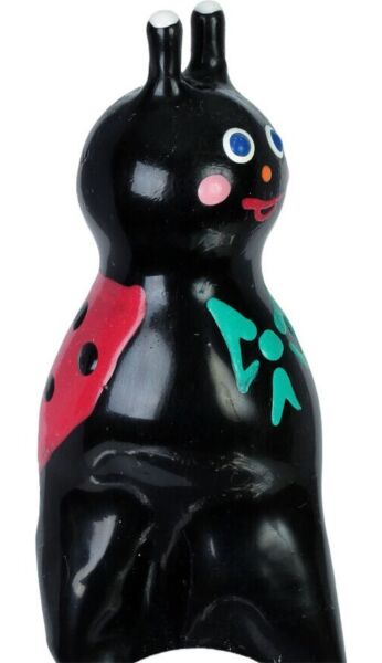 Käsinmaalattu koristekondomi Condomerie Ladybird XL