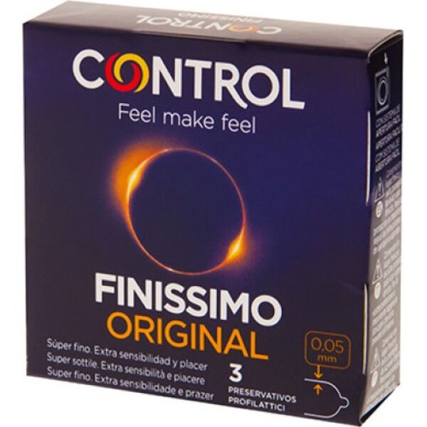 Control Finissimo -kondomien 3 kappaleen pakkaus