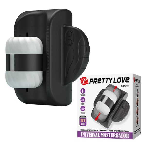Musta automaattinen masturbaattori Pretty Love BM-00900T103