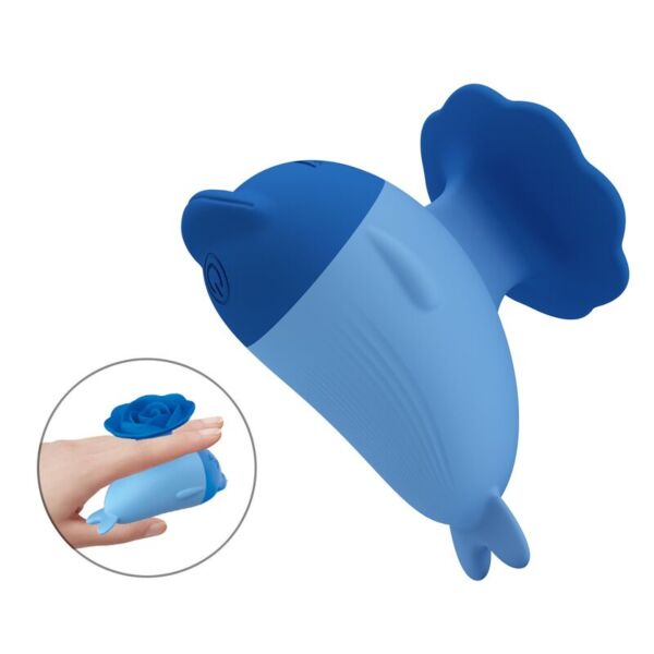 Sininen Pretty Love Dolphin -minivibraattori