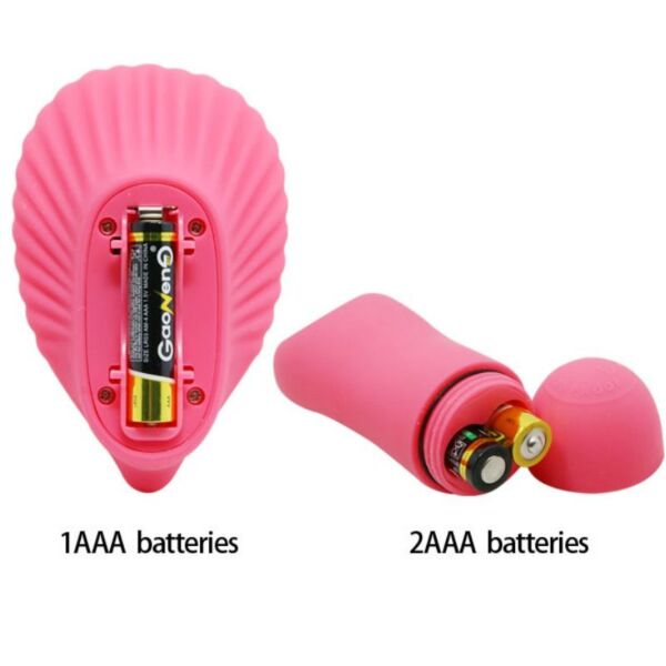 Tummanpunainen silikoninen Pretty Love BI-014368W -vibraattori ja langaton kaukosäädin