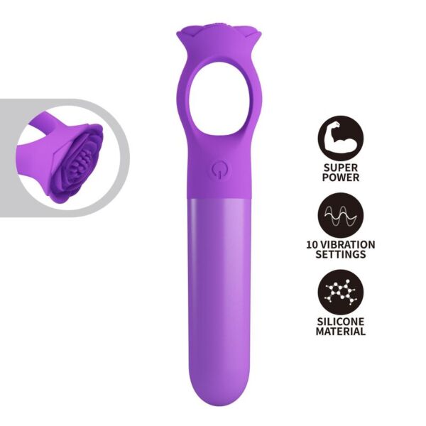 Violetti Giana-minivibraattori, jossa on tartuntarengas