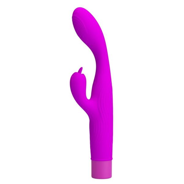 Violetti Pretty Love Jene -vibraattori G-pisteen ja klitoriksen samanaikaiseen stimulointiin