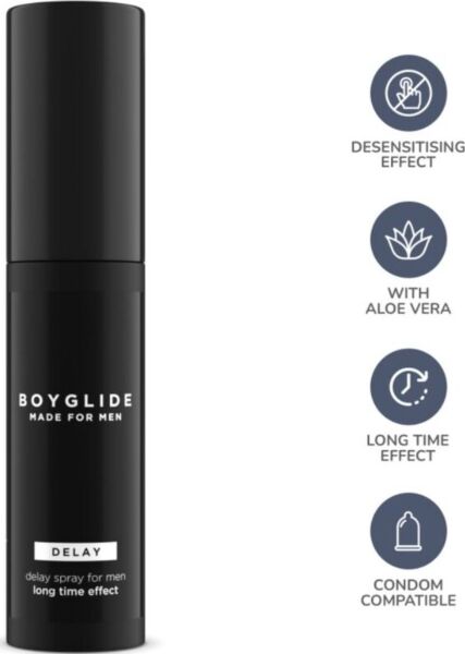 IntimateLinen Boyglide Delay -viivästyssuihke, 20 ml:n pullo