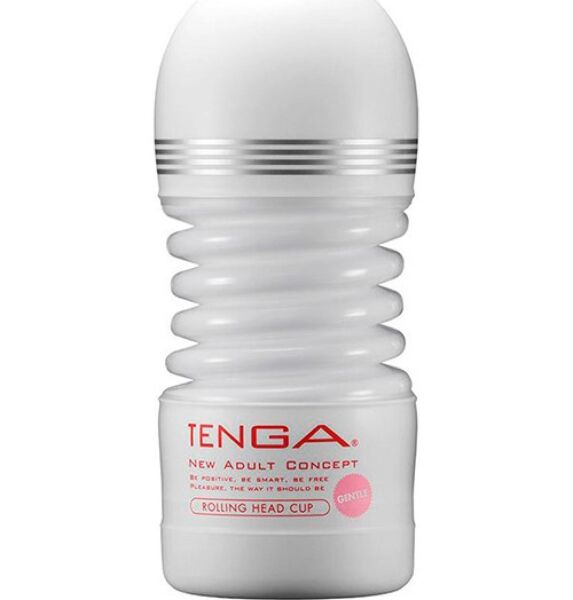 Tenga Rolling Head Cup -masturbaattori, kertakäyttöinen, harmonikkamainen muoto