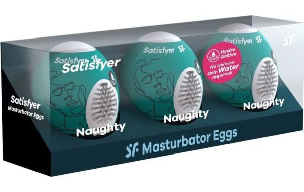 Kolmen masturbaattorimunan setti Satisfyer Masturbator Egg Set Naughty