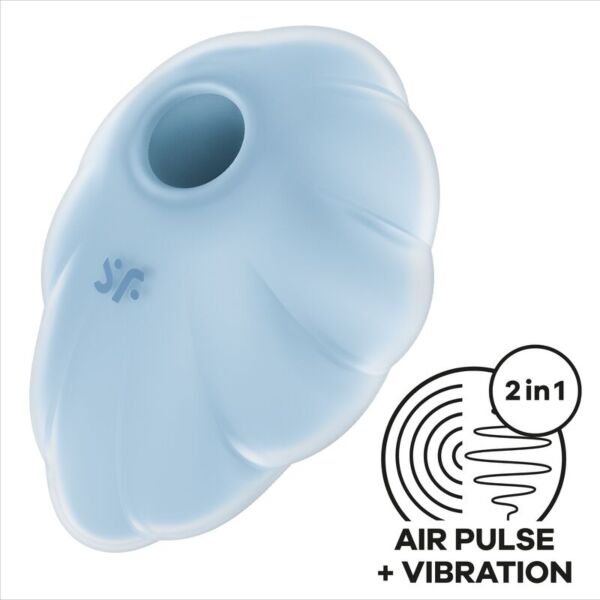 Klitoriksen imulaite Satisfyer Cloud Dancer, jossa on läpinäkyvä pilvenmuotoinen runko