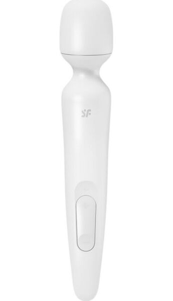 Satisfyer Wand-erland -wand-vibraattori, jossa on kullanvärisiä yksityiskohtia kahvassa