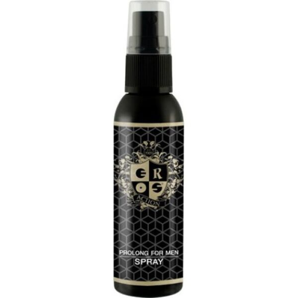 Eros Action Prolong for Men -viivästyssuihkeen 50 ml:n pumppupullo