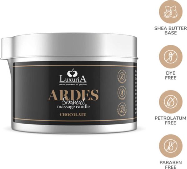 Intimateline Luxuria Ardes Chocolate -hierontakynttilä