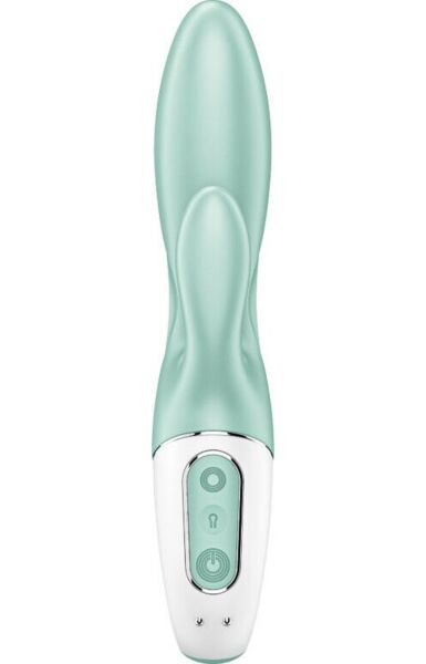 Rabbit-vibraattori Satisfyer Air Pump Bunny 5 puhallettavalla varrella