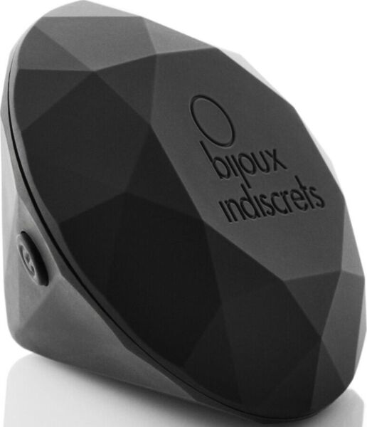 Klitoriksen vibraattori Bijoux Indiscrets Twenty One Matte Black, timanttimuotoinen ja mattamusta