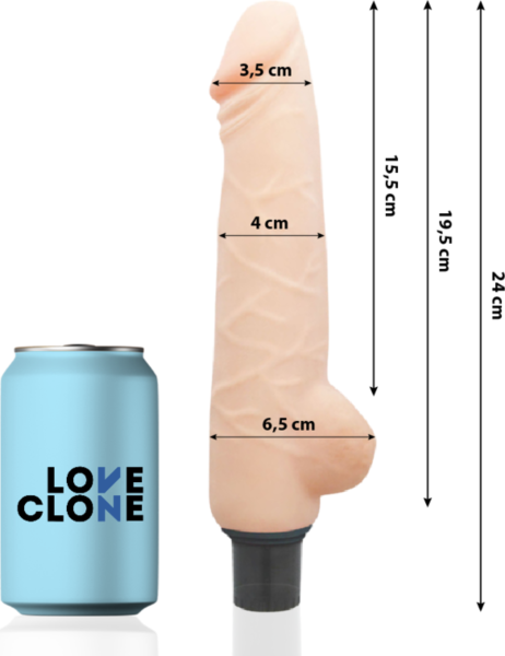 Aidontuntuinen vibraattori Loveclone Harald