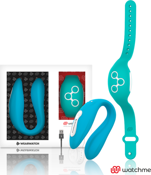 U-muotoinen parivibraattori Wearwatch WatchMe Dual ja sen WatchMe-kello
