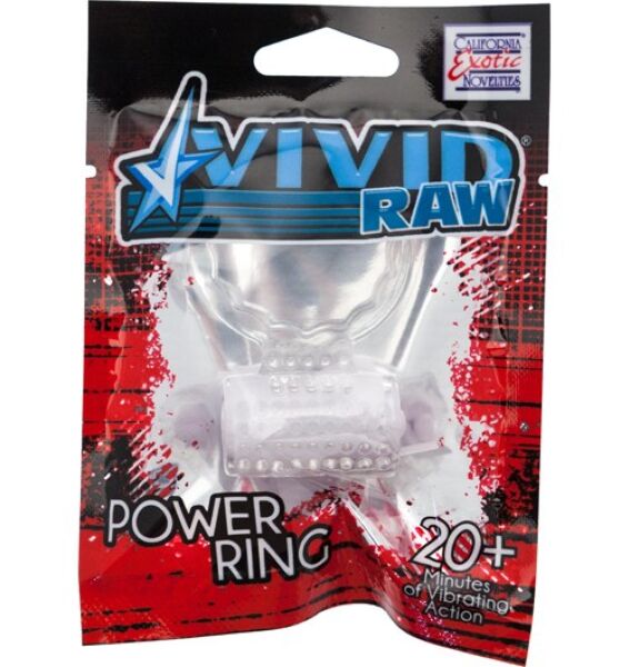 Värisevä penisrengas Calexotics Vivid Foil Pack, läpinäkyvä, silikonia