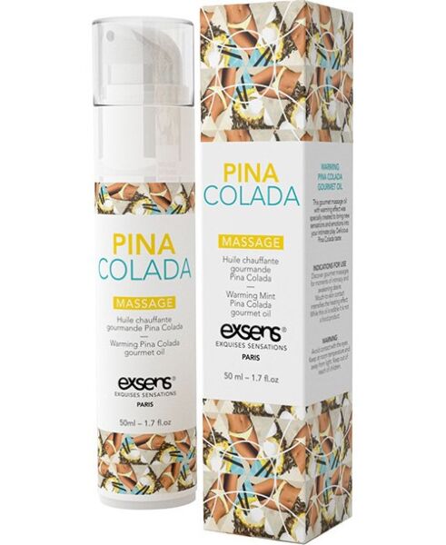 Hierontaöljy Exsens Warming Gourmet, 3 ml:n kerta-annos ja 50 ml:n pullo