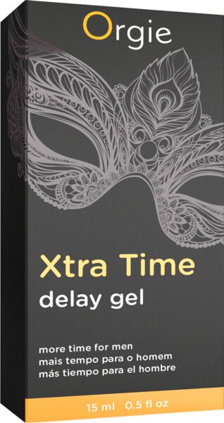 Orgie Xtra Time Delay Gel -viivästysgeelin 15 ml:n airless-pakkaus