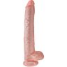 Dildo King Cock 35.6 cm realistisella tekstuurilla