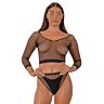 Alusvaatteet Lace by LJ Fence Net Crop Top ja Bottoms