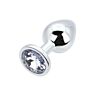 Toosh Metal Butt Plug Medium Koristellulla Perustalla Plata