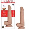 Nasstoys RealCocks Dual Layer Bendable Dildo 7.5 Inch Vanilla