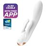 Vibraattori Satisfyer Double Flex Bluetooth-ohjauksella