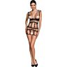 Body Stocking Lingerie Passion Woman BS072 Avoin haaro