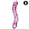 Dildo ICICLES N. 55 kaksipuoleisella lasilla