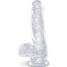 Dildo King Cock Clear 13.5 cm | Realistinen ja imukuppipohjainen