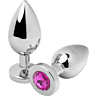 Plug Anaal Metal Hard Diamond Rosa Small - Hipoallergeeninen Teräs