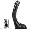 Dildo ALL BLACK 29 cm realistinen muoto