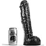 Dildo ALL BLACK DONG 29 cm korkea laatu ja turvallisuus