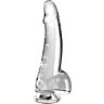 Dildo King Cock Clear 15.2 cm testit ja vahva pohja