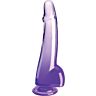 Dildo KING COCK Clear 19 cm imukuppipohjalla