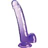 Dildo King Cock Clear 20,3 cm ja imukuppi