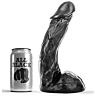 Dildo Loviux All Black 23 cm joustava rakenne